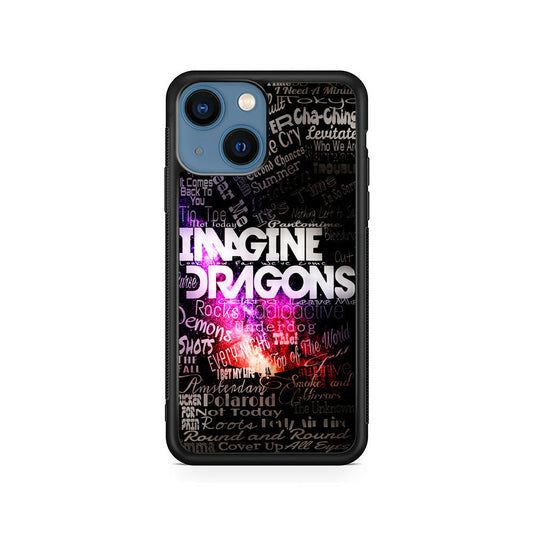 Imagine Dragons Lettering Art iPhone 15 Plus Case