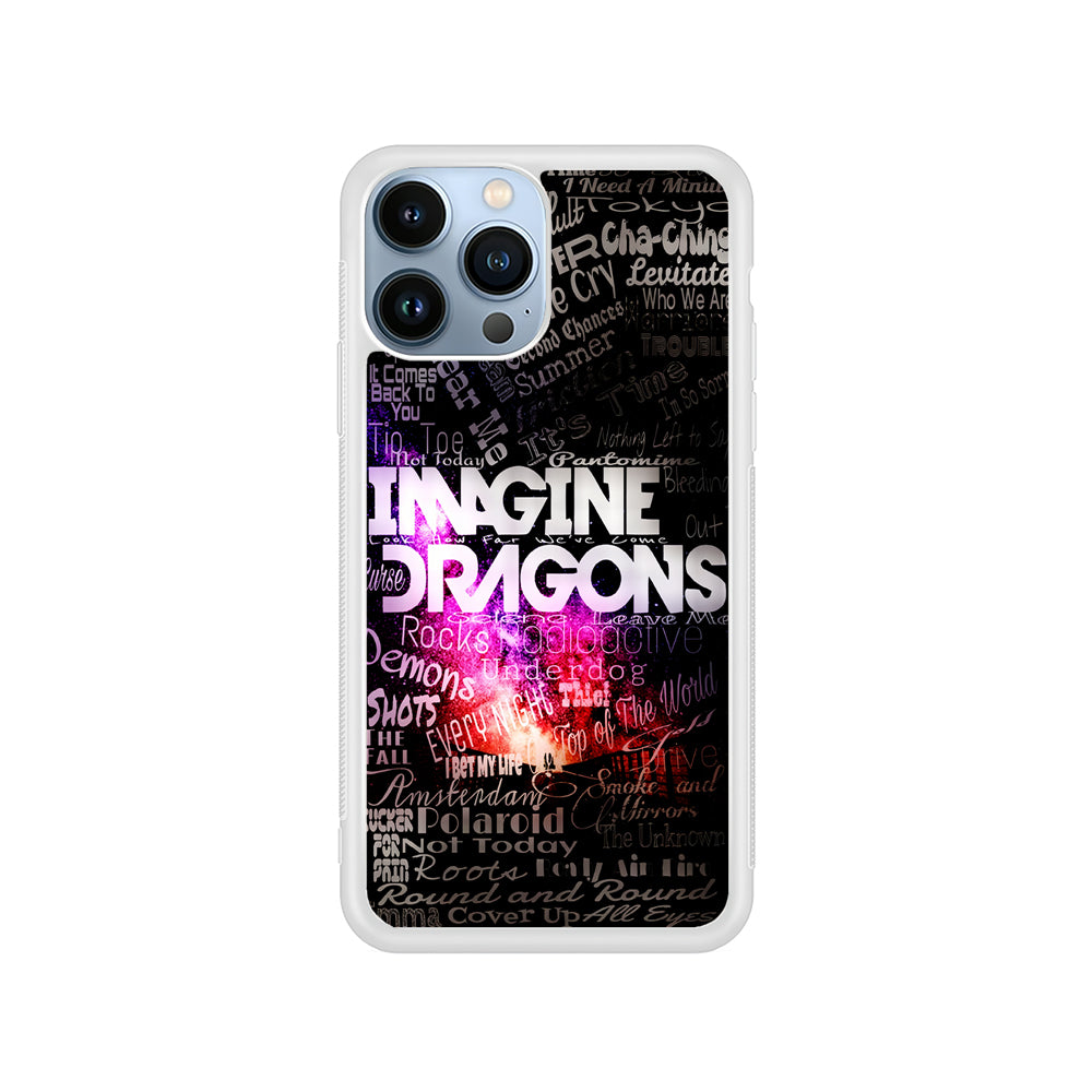 Imagine Dragons Lettering Art iPhone 15 Pro Case