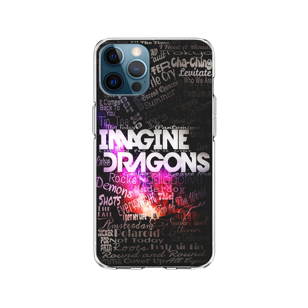 Imagine Dragons Lettering Art iPhone 15 Pro Case