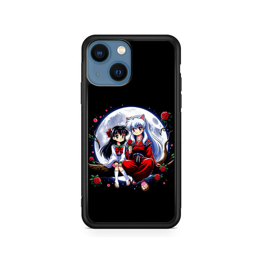 Inuyasha and Kagome Full Moon iPhone 15 Plus Case