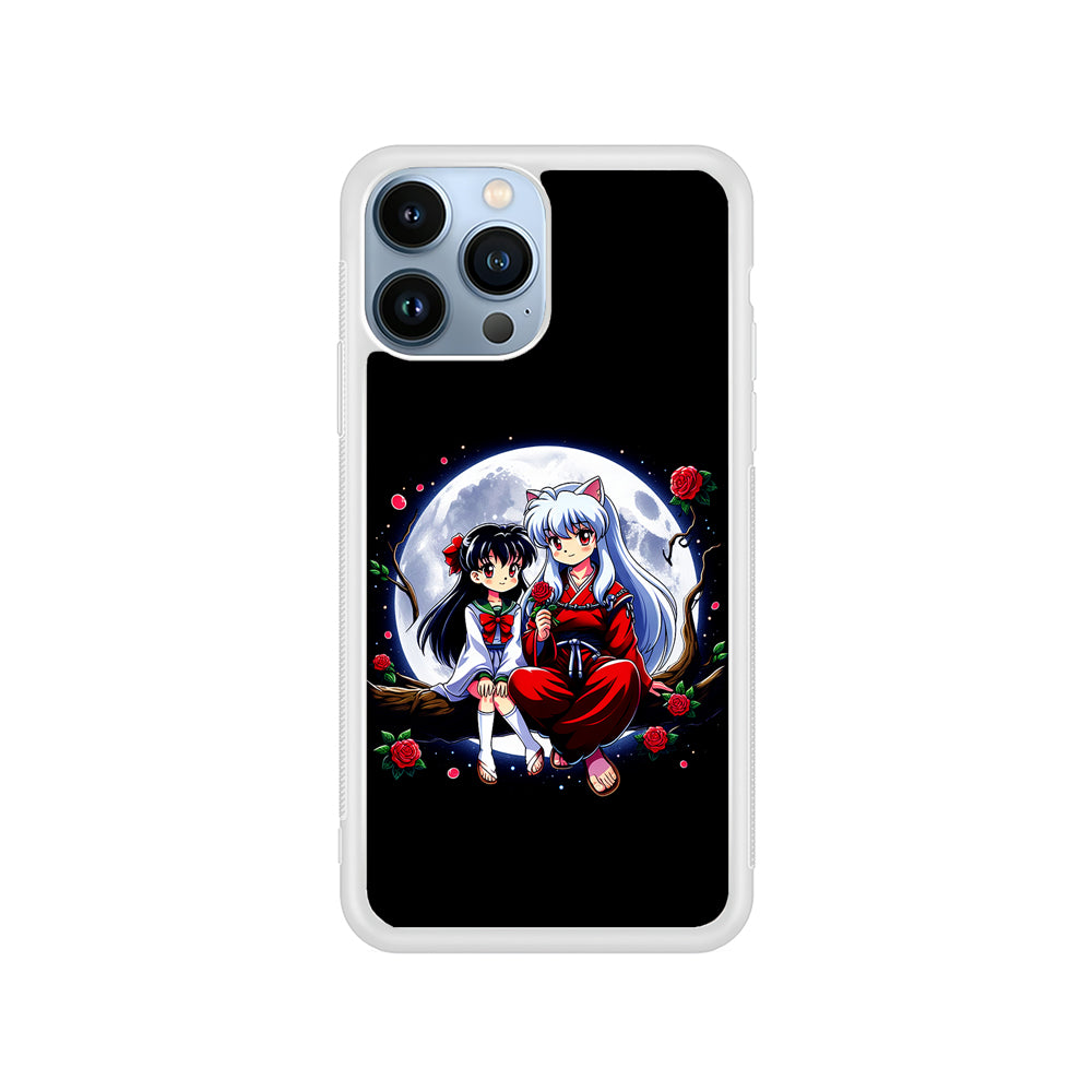 Inuyasha and Kagome Full Moon iPhone 15 Pro Case