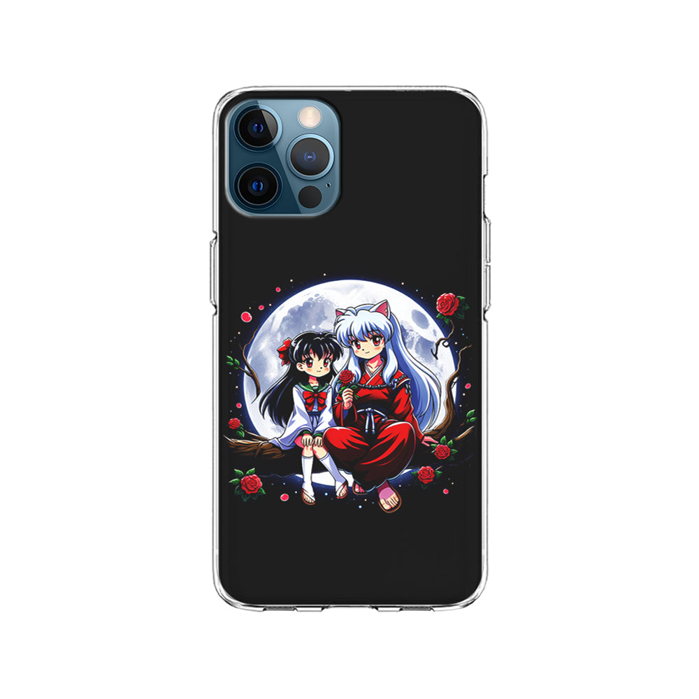 Inuyasha and Kagome Full Moon iPhone 15 Pro Case