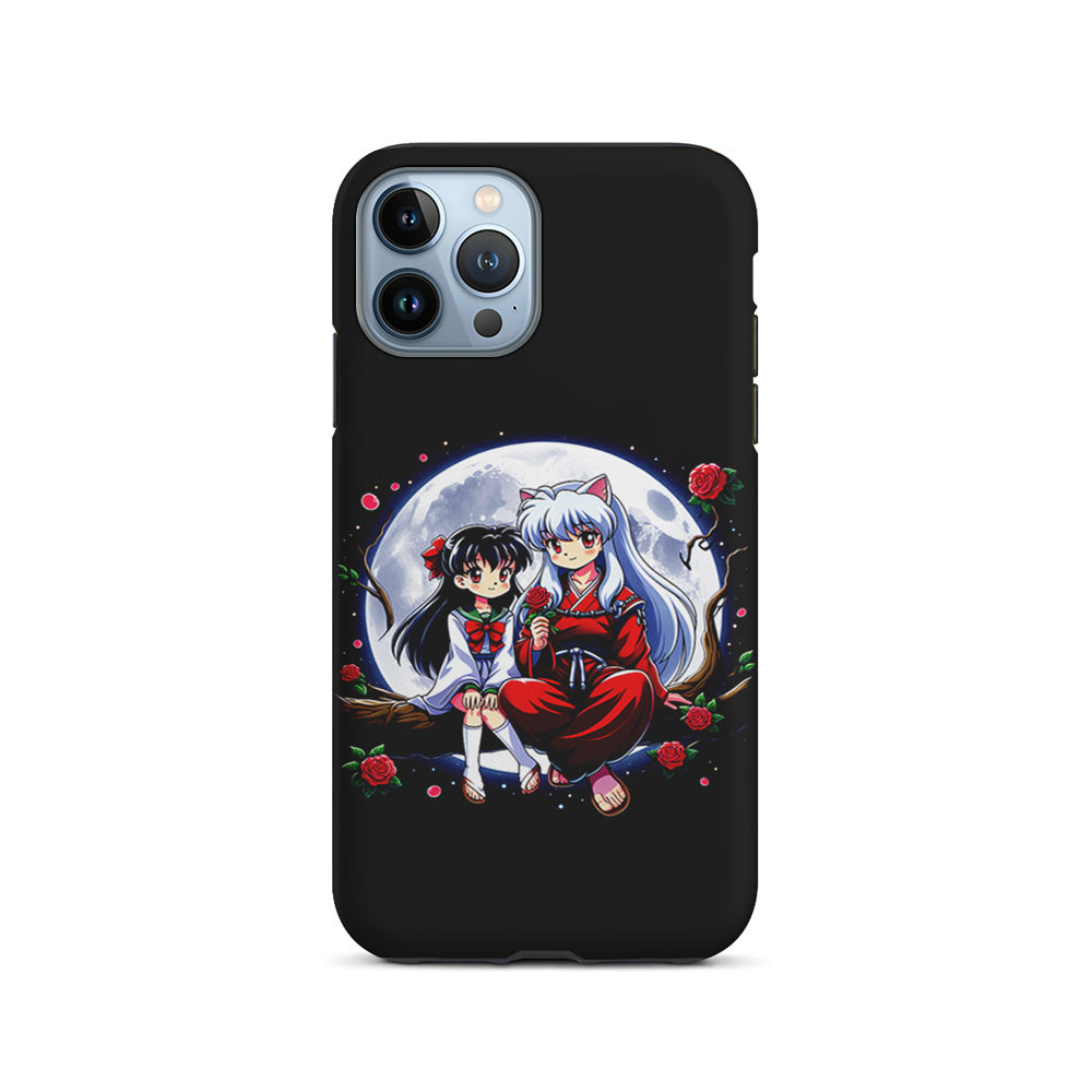 Inuyasha and Kagome Full Moon iPhone 15 Pro Case