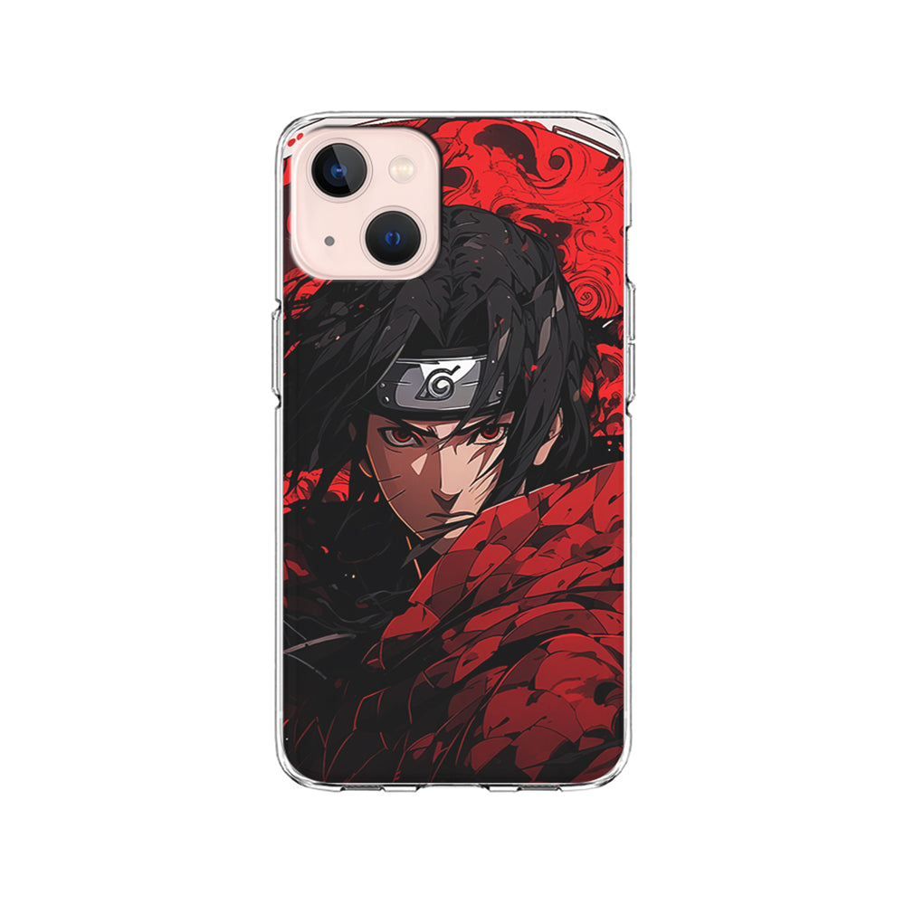 Itachi Uchiha Red Clothes iPhone 15 Plus Case