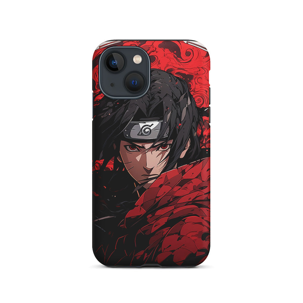 Itachi Uchiha Red Clothes iPhone 15 Plus Case