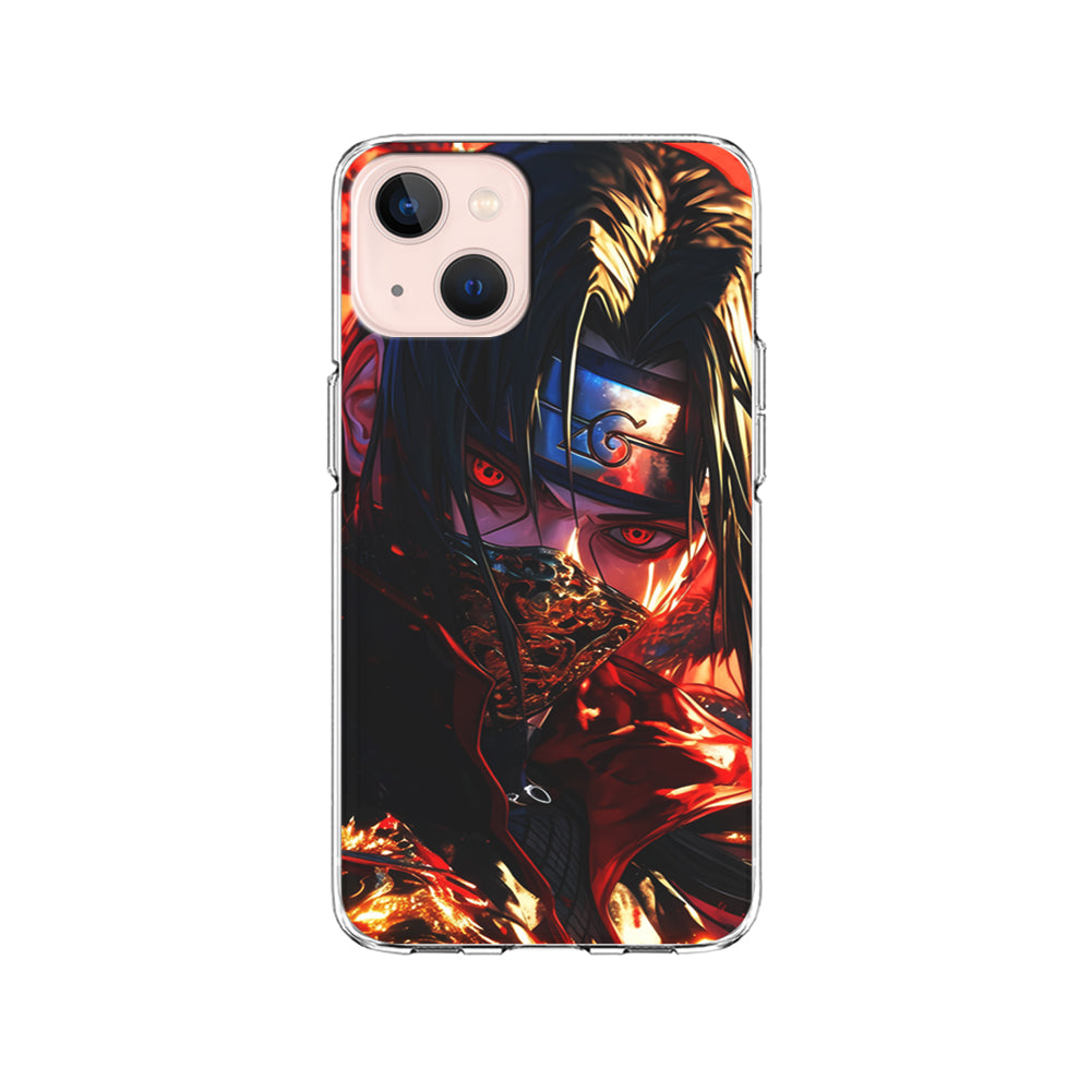 Itachi Uchiha Using a Mask iPhone 15 Plus Case