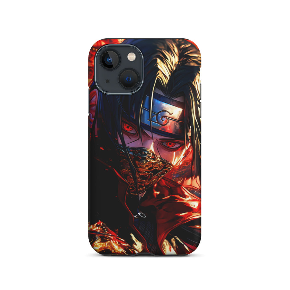 Itachi Uchiha Using a Mask iPhone 15 Plus Case