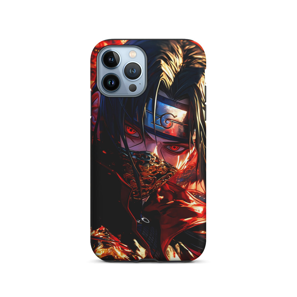 Itachi Uchiha Using a Mask iPhone 15 Pro Case