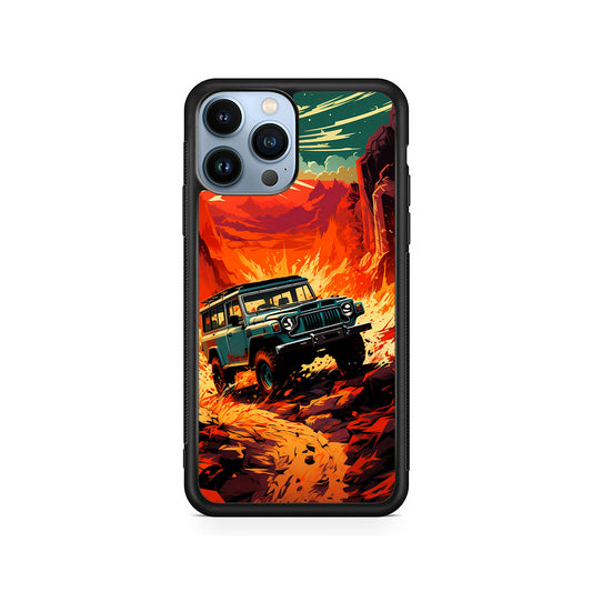 Jeep Offroad Adventure Car iPhone 15 Pro Case