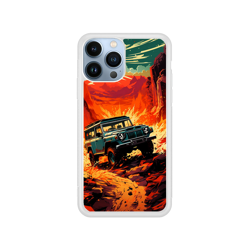 Jeep Offroad Adventure Car iPhone 15 Pro Case