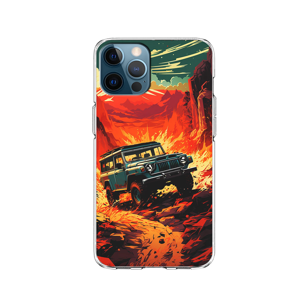 Jeep Offroad Adventure Car iPhone 15 Pro Case