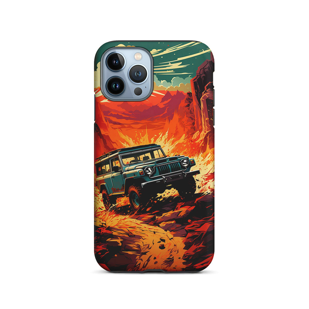 Jeep Offroad Adventure Car iPhone 15 Pro Case