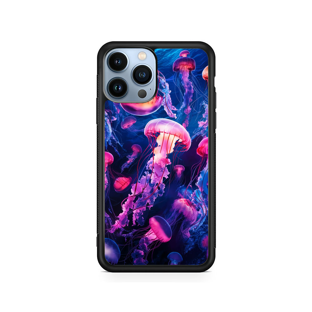 Jellyfish Drifting in The Ocean iPhone 15 Pro Case