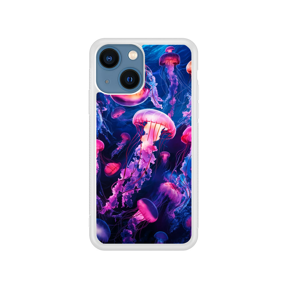 Jellyfish Drifting in The Ocean iPhone 15 Plus Case