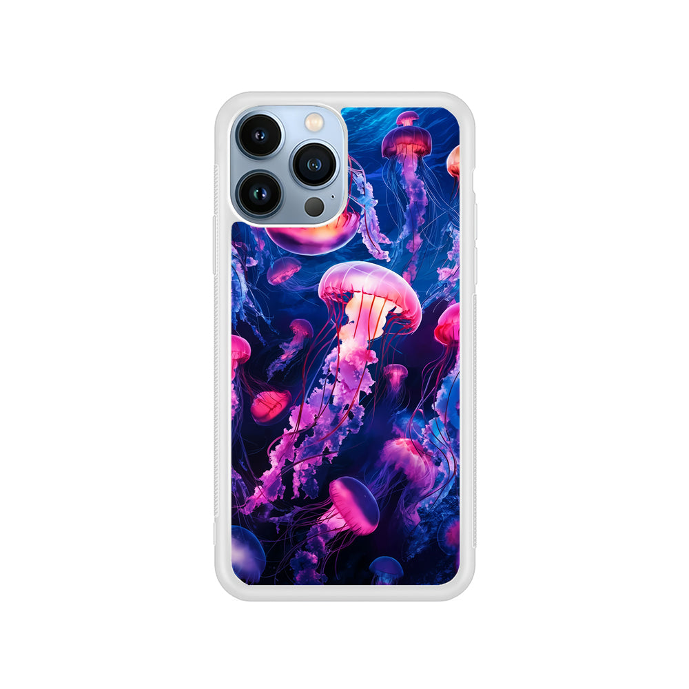 Jellyfish Drifting in The Ocean iPhone 15 Pro Case