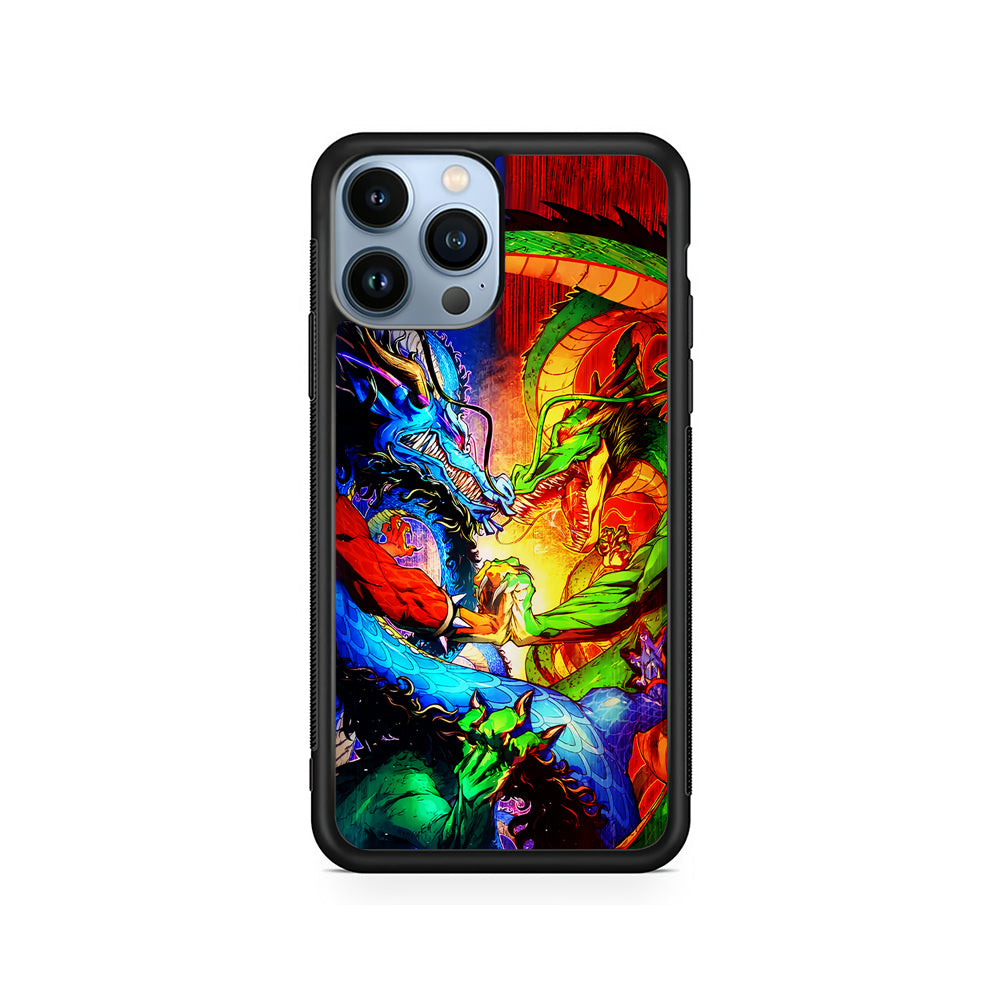 Kaido VS Shenron Crossover iPhone 15 Pro Case