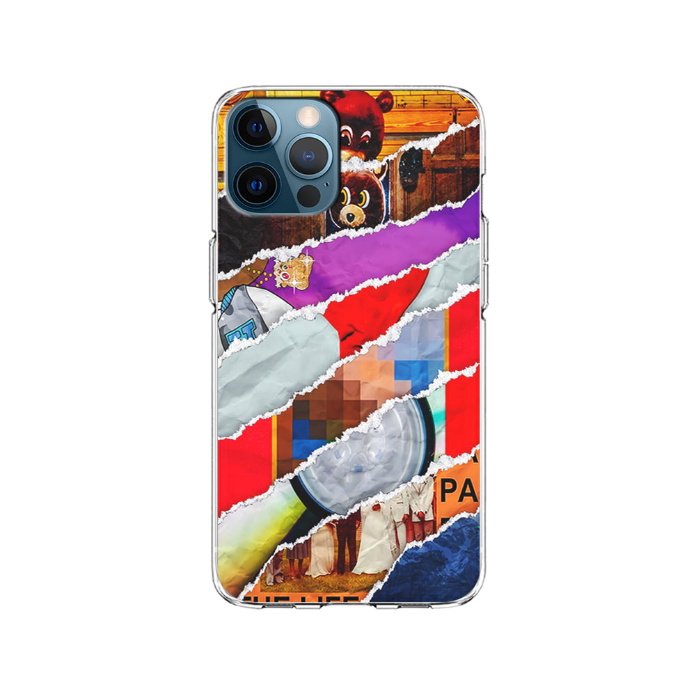 Kanye West Album Collage iPhone 15 Pro Case