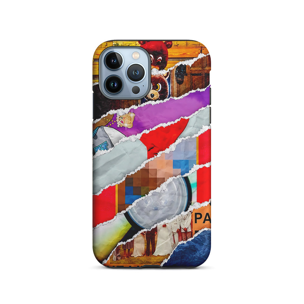 Kanye West Album Collage iPhone 15 Pro Case