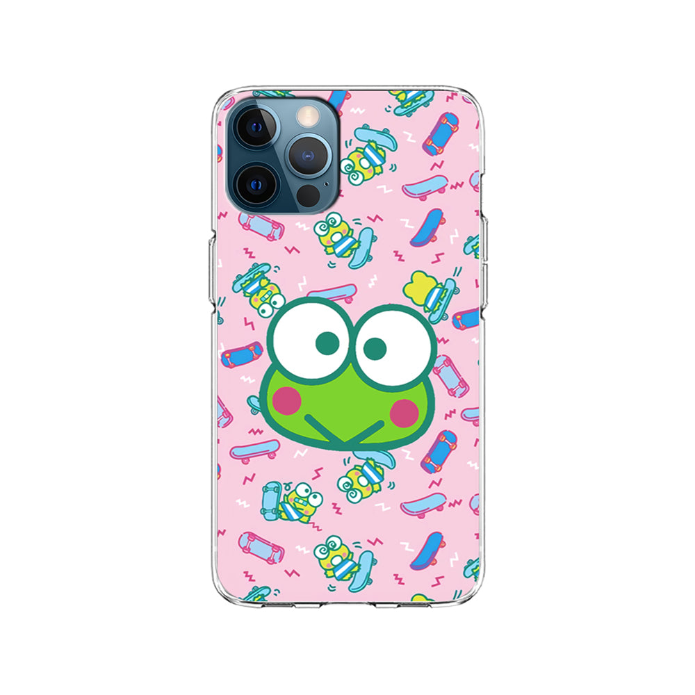 Keroppi Skate Pattern iPhone 15 Pro Case