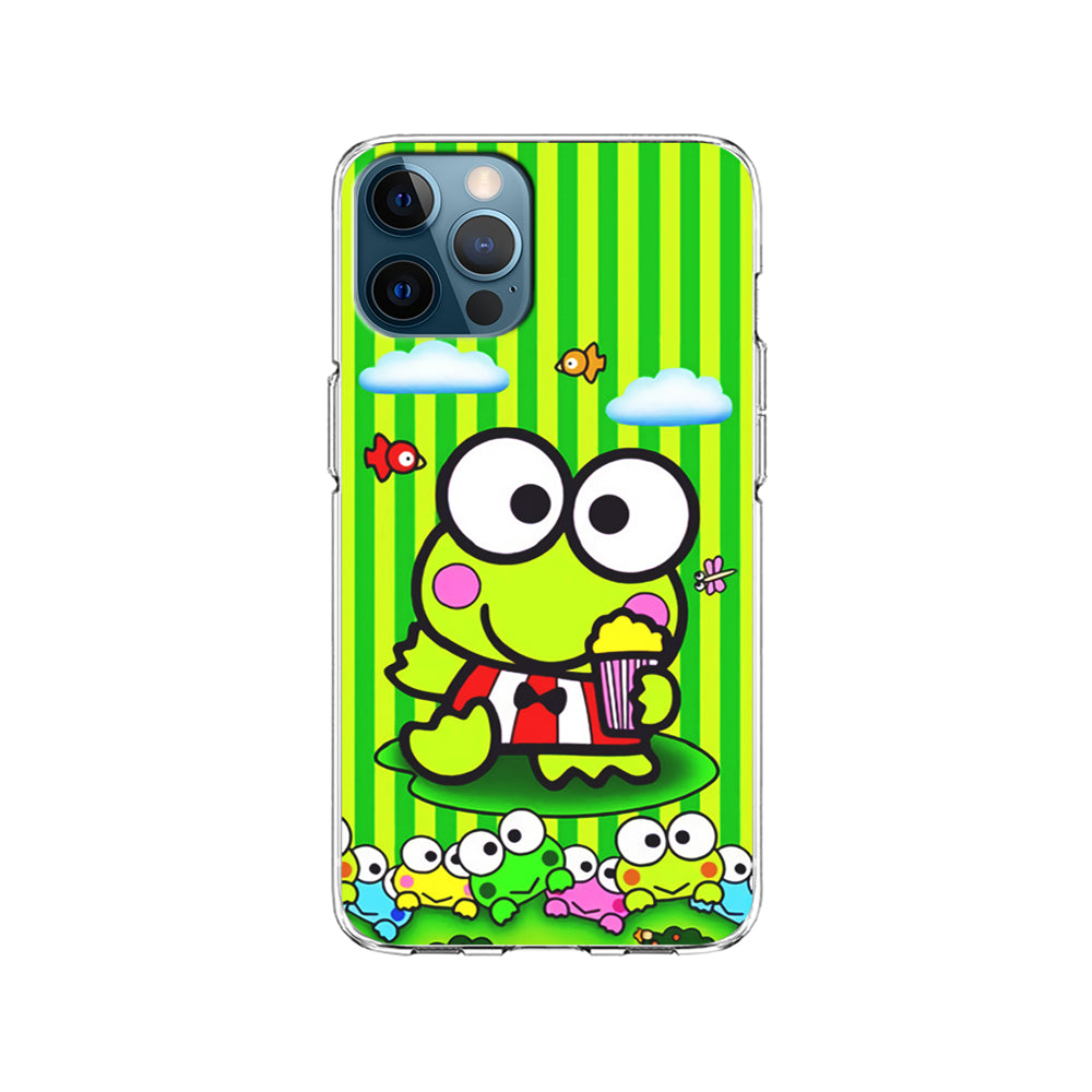 Keroppi Stripe Green iPhone 15 Pro Case