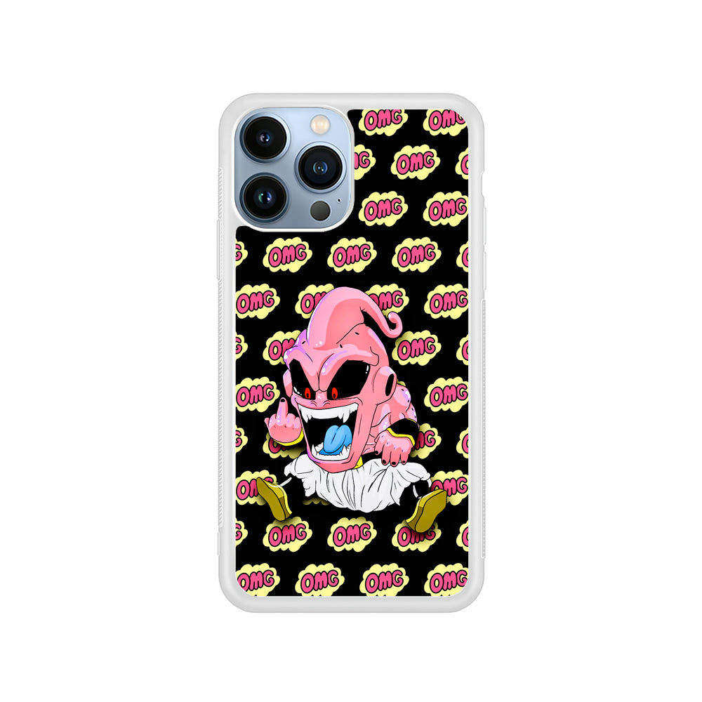 Kid Buu OMG Word Patern iPhone 15 Pro Case