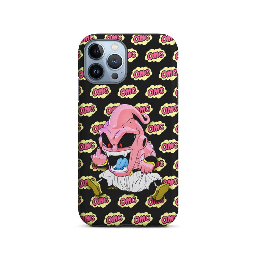 Kid Buu OMG Word Patern iPhone 15 Pro Case