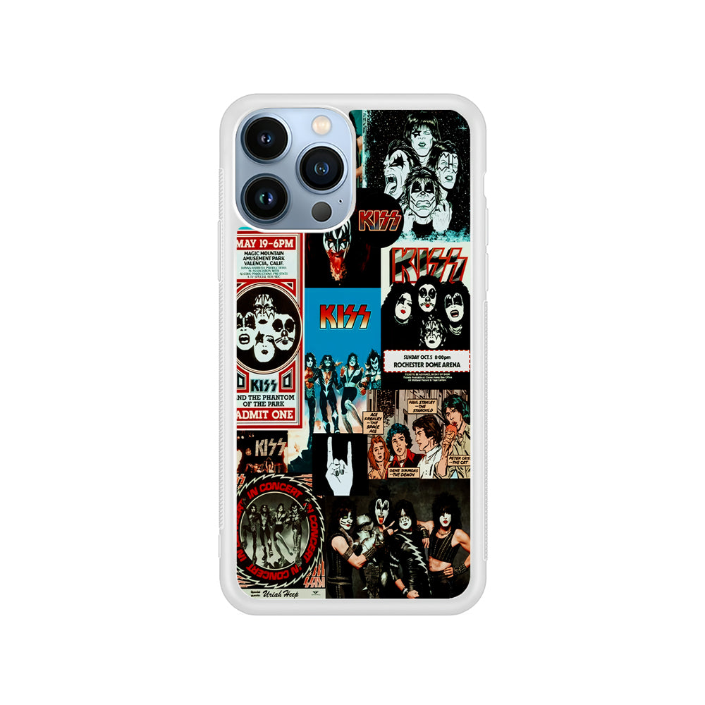 Kiss Band Collage Poster iPhone 15 Pro Case