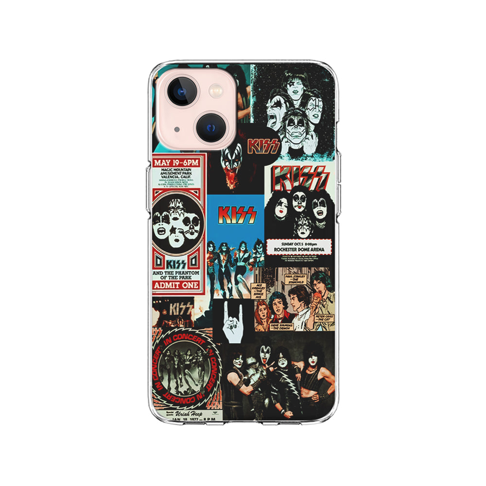 Kiss Band Collage Poster iPhone 14 Case