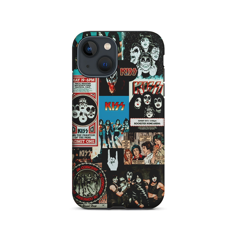 Kiss Band Collage Poster iPhone 14 Case