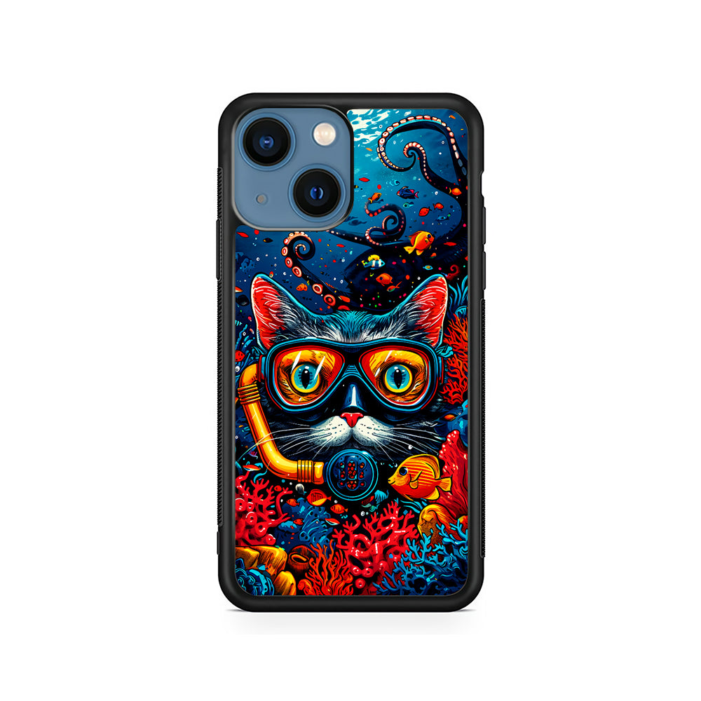 Kitty Cat Under The Sea iPhone 15 Plus Case