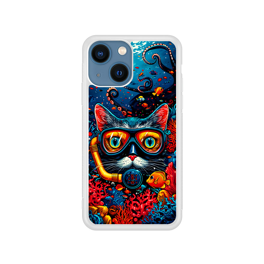 Kitty Cat Under The Sea iPhone 15 Plus Case