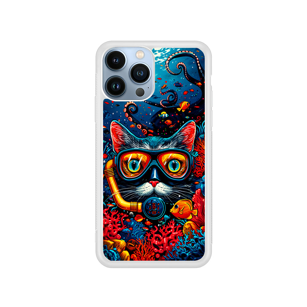 Kitty Cat Under The Sea iPhone 15 Pro Case