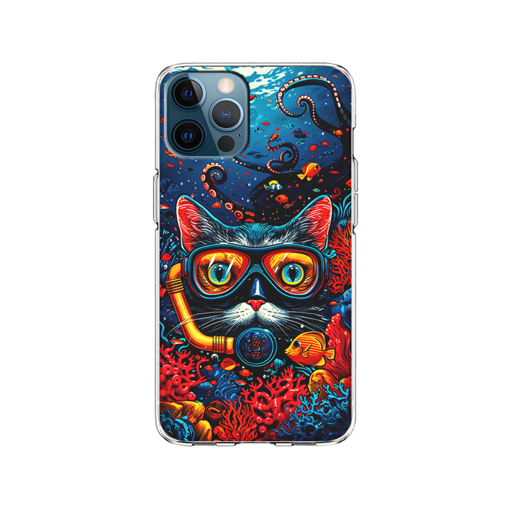 Kitty Cat Under The Sea iPhone 15 Pro Case