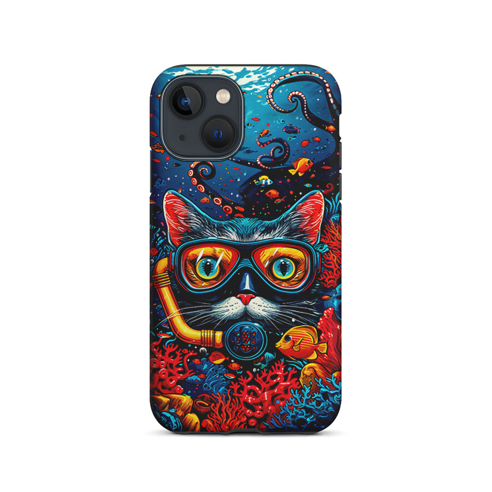 Kitty Cat Under The Sea iPhone 15 Plus Case