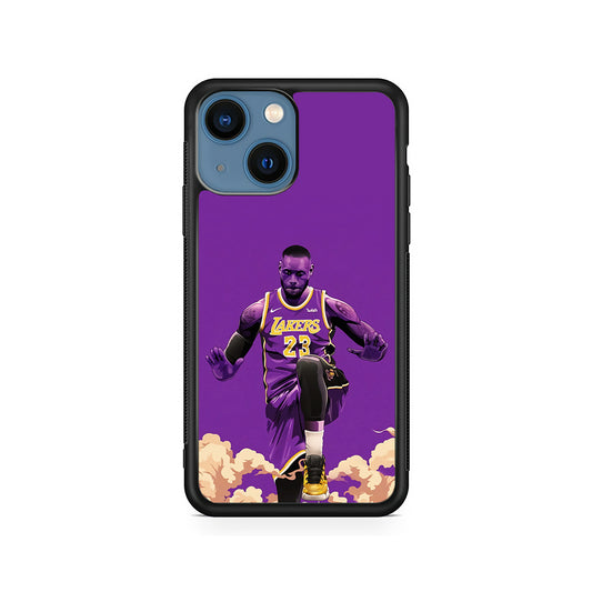 Lebron James Purple Background iPhone 14 Case