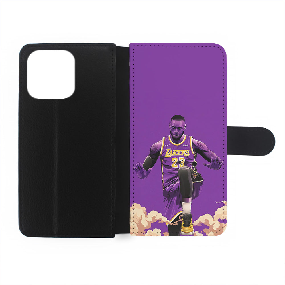 Lebron James Purple Background iPhone 14 Case