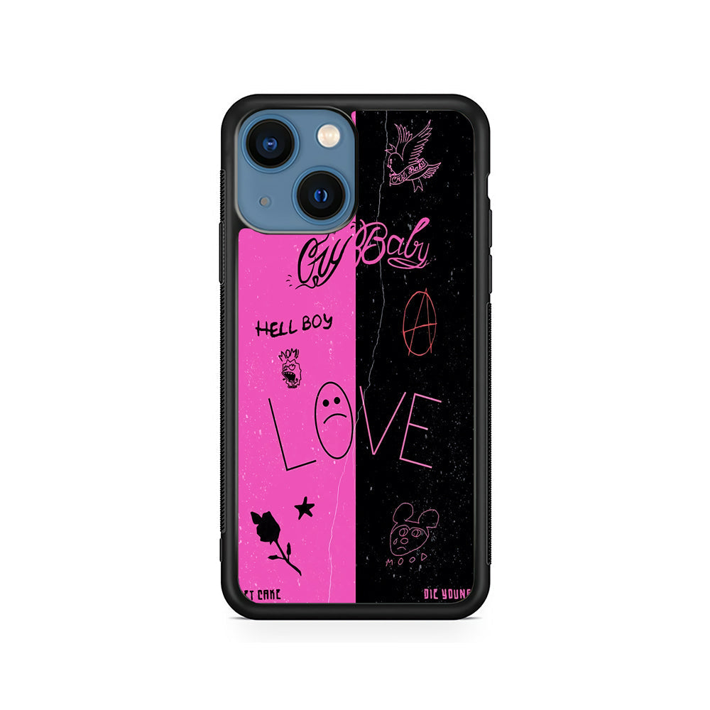 Lil Peep Pink and Black iPhone 15 Plus Case