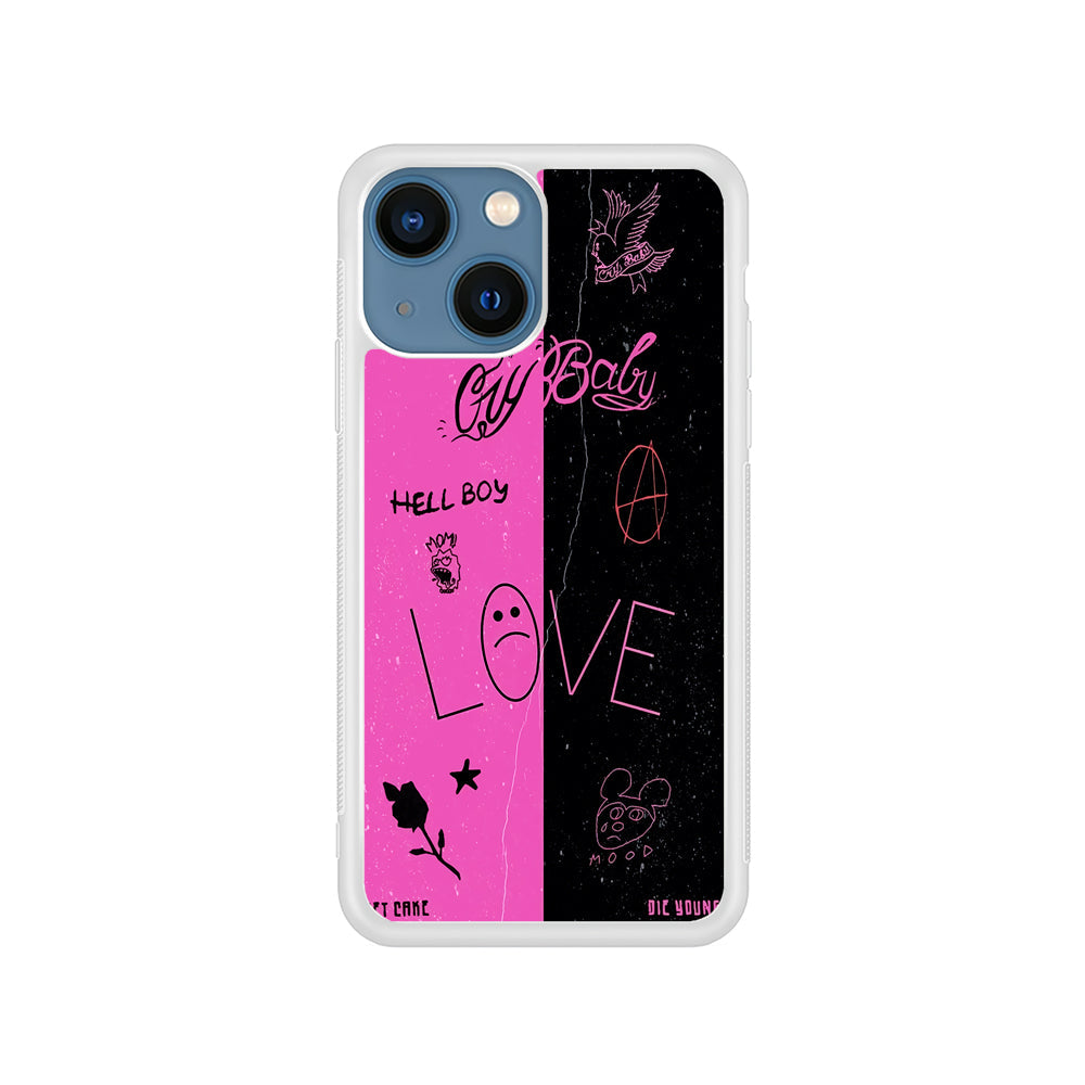 Lil Peep Pink and Black iPhone 15 Plus Case