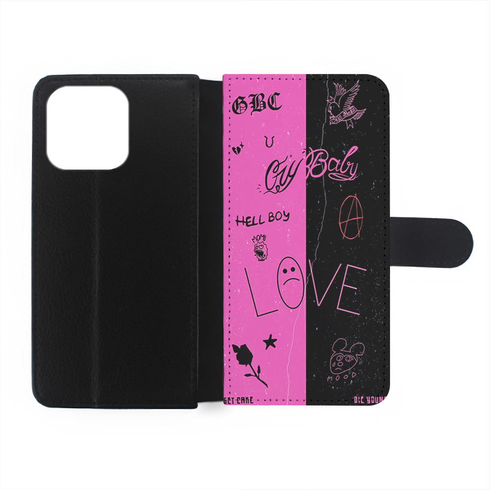 Lil Peep Pink and Black iPhone 15 Plus Case