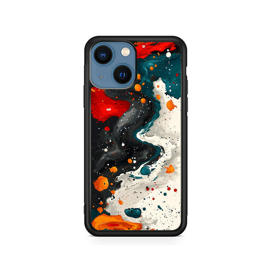 Liquid Abstract Painting Art iPhone 15 Plus Case