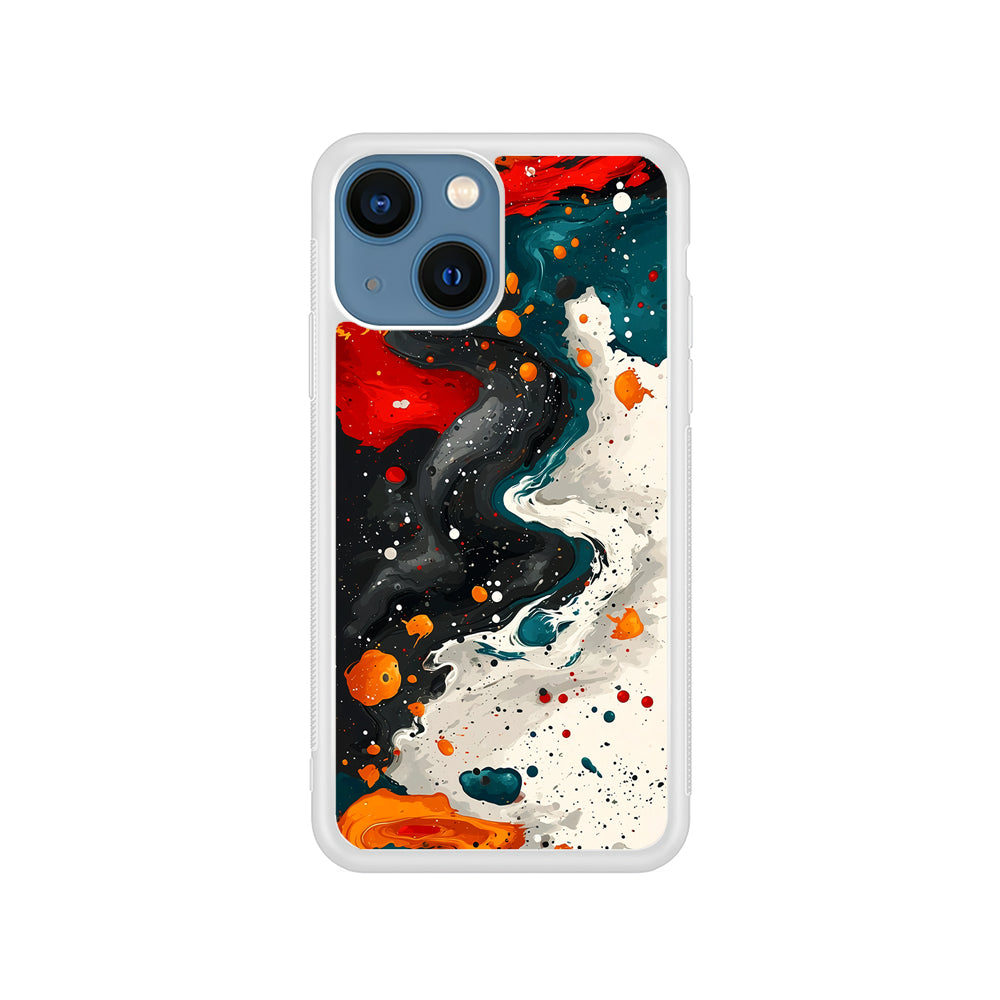 Liquid Abstract Painting Art iPhone 15 Plus Case