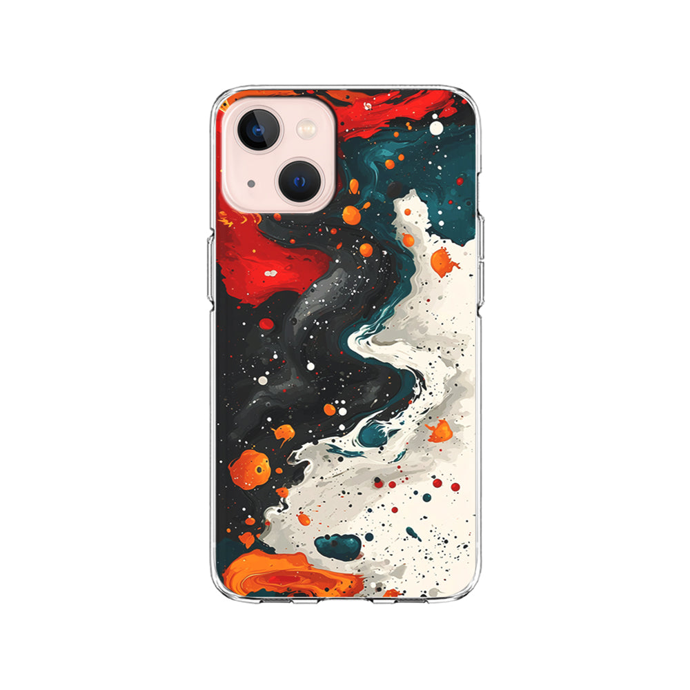 Liquid Abstract Painting Art iPhone 15 Plus Case