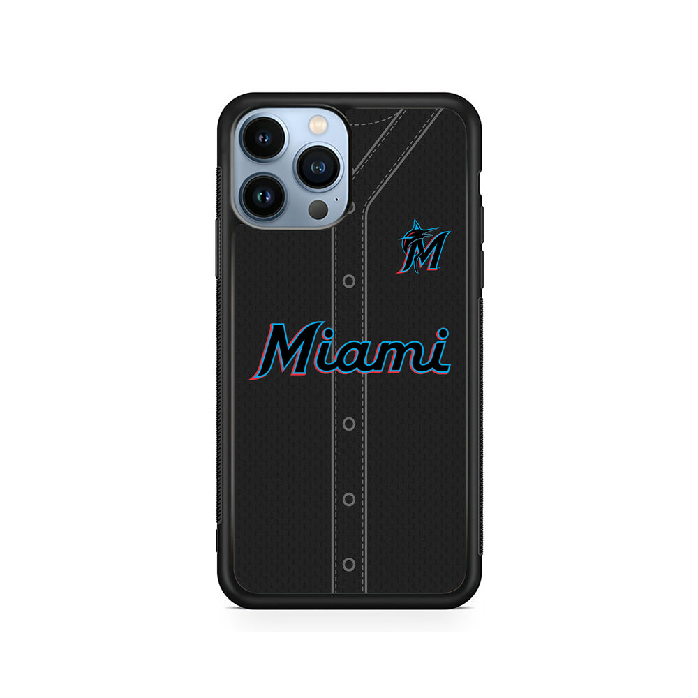 MLB Miami Marlins Jersey iPhone 15 Pro Case