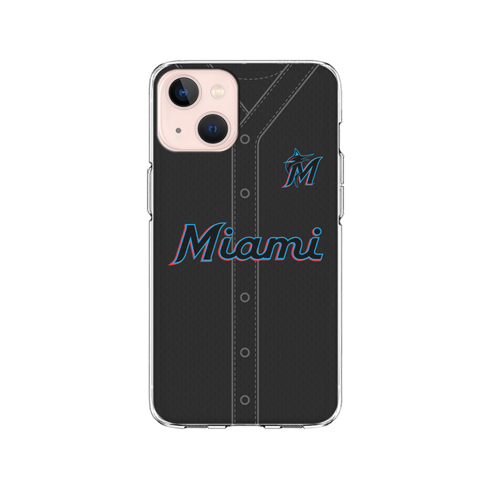 MLB Miami Marlins Jersey iPhone 15 Plus Case