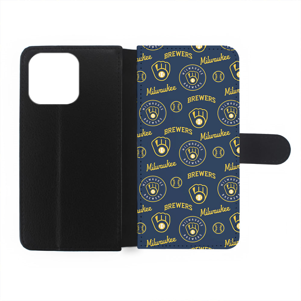 MLB Milwaukee Brewers Pattern iPhone 15 Plus Case