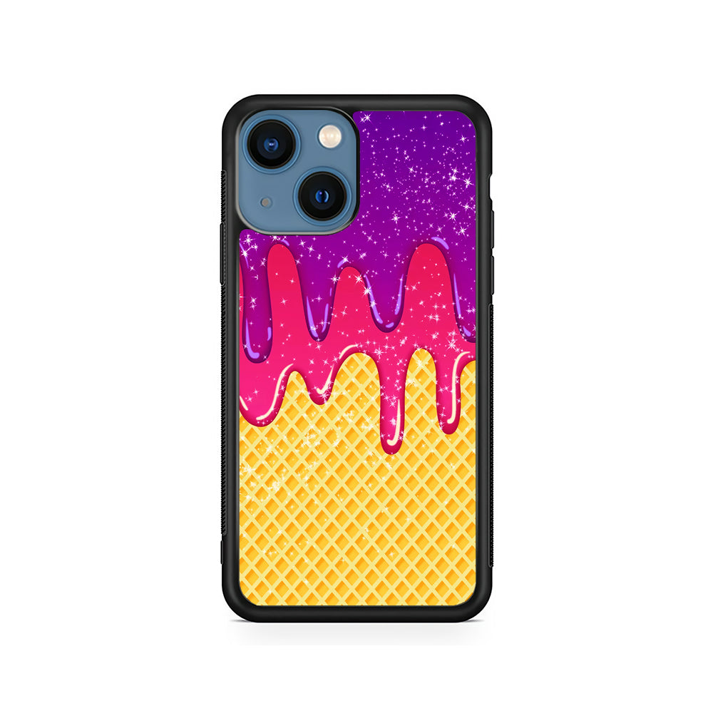 Melted Ice Cream and A Waffle iPhone 15 Plus Case