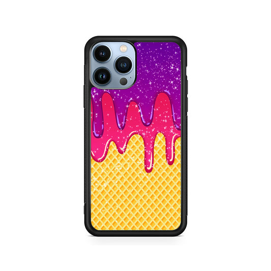 Melted Ice Cream and A Waffle iPhone 15 Pro Case