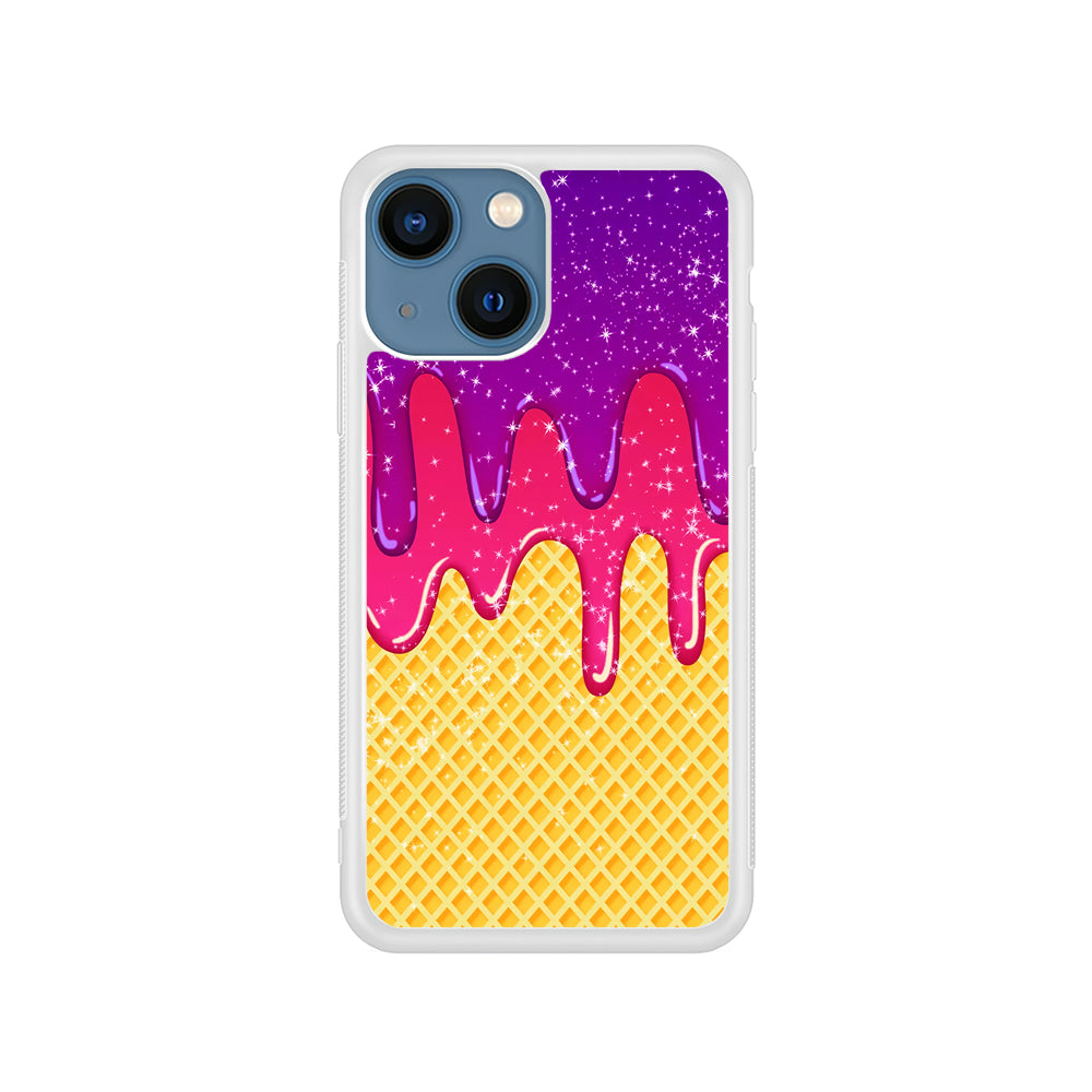 Melted Ice Cream and A Waffle iPhone 15 Plus Case