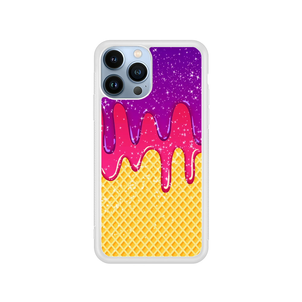 Melted Ice Cream and A Waffle iPhone 15 Pro Case