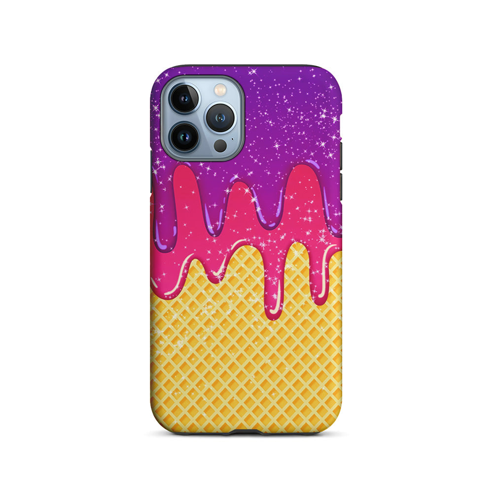 Melted Ice Cream and A Waffle iPhone 15 Pro Case